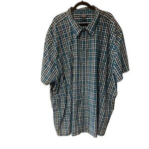 Canyon‎ Ridge Plaid Short Sleeve Button Down Shirt